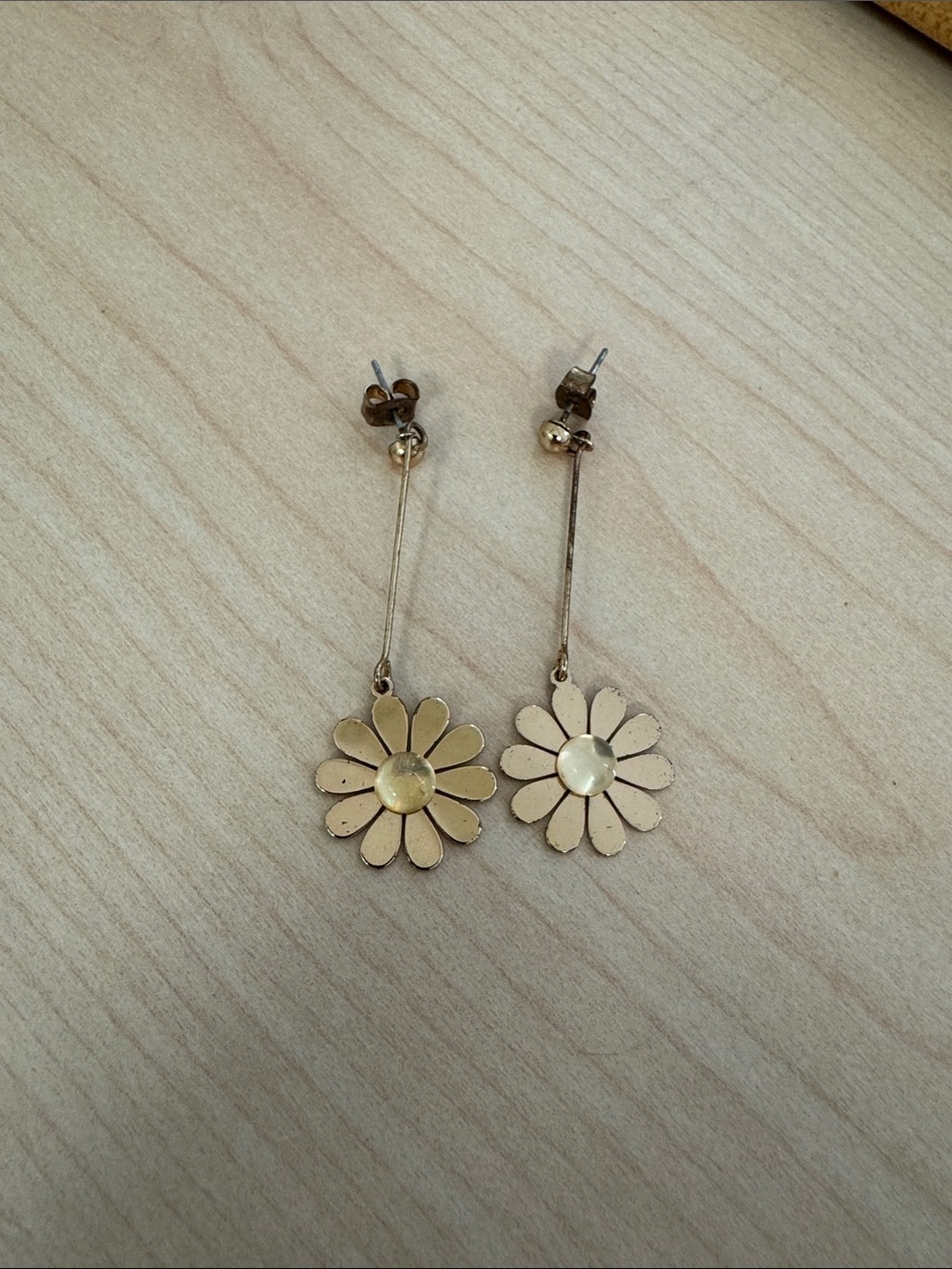 Altar'd State Gold Floral Drop Earrings